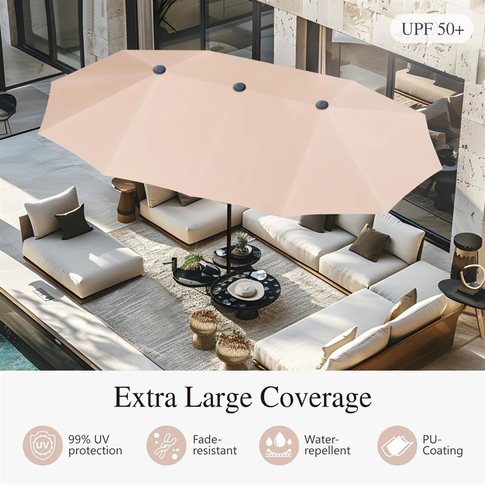 outdoor patio set with umbrella
